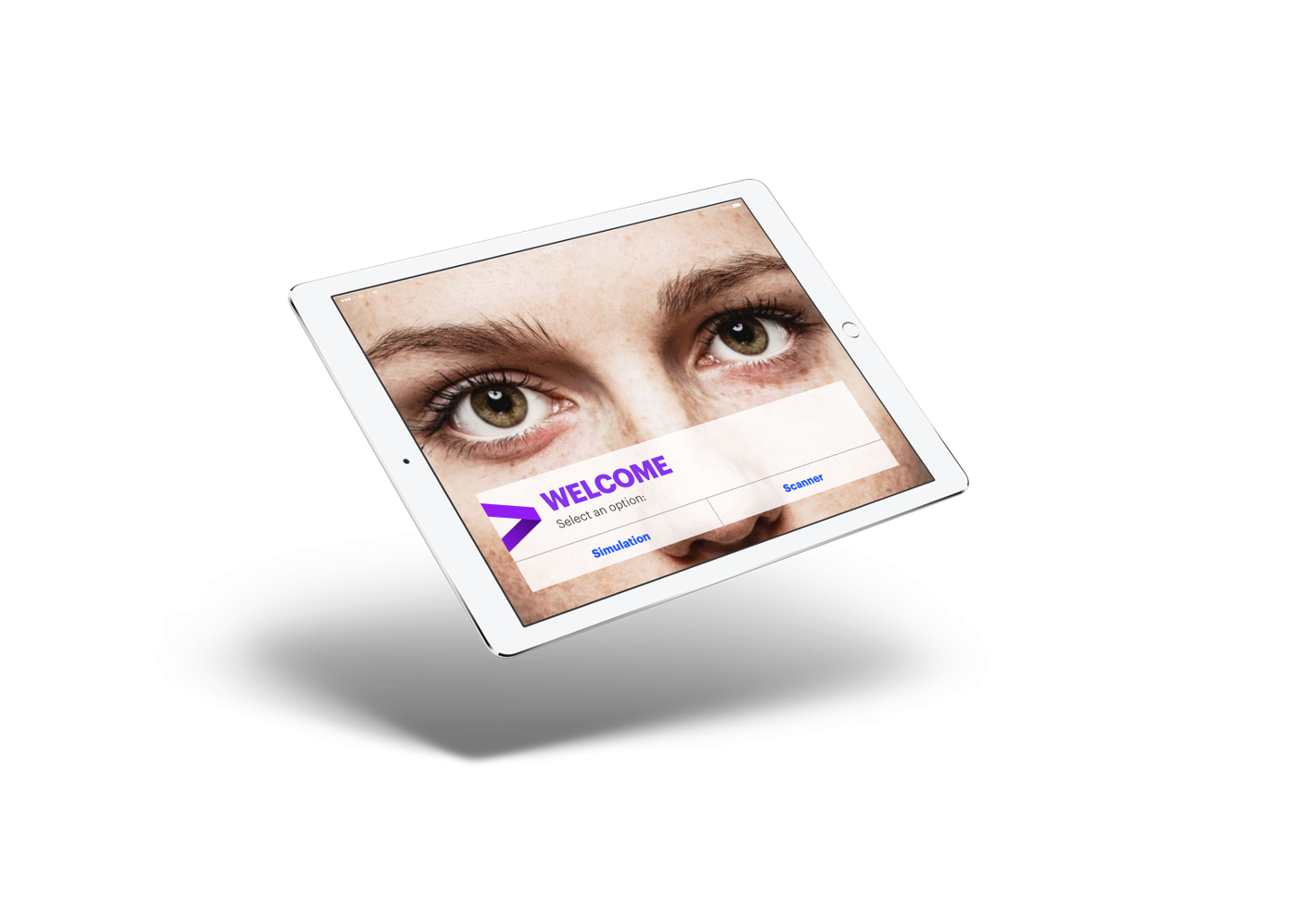 Physician Ally welcome screen displayed on a tablet